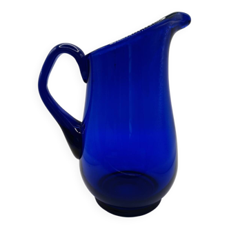 Holmegaard - Pichet / vase en verre Bleu de Bristol de Per Lutken