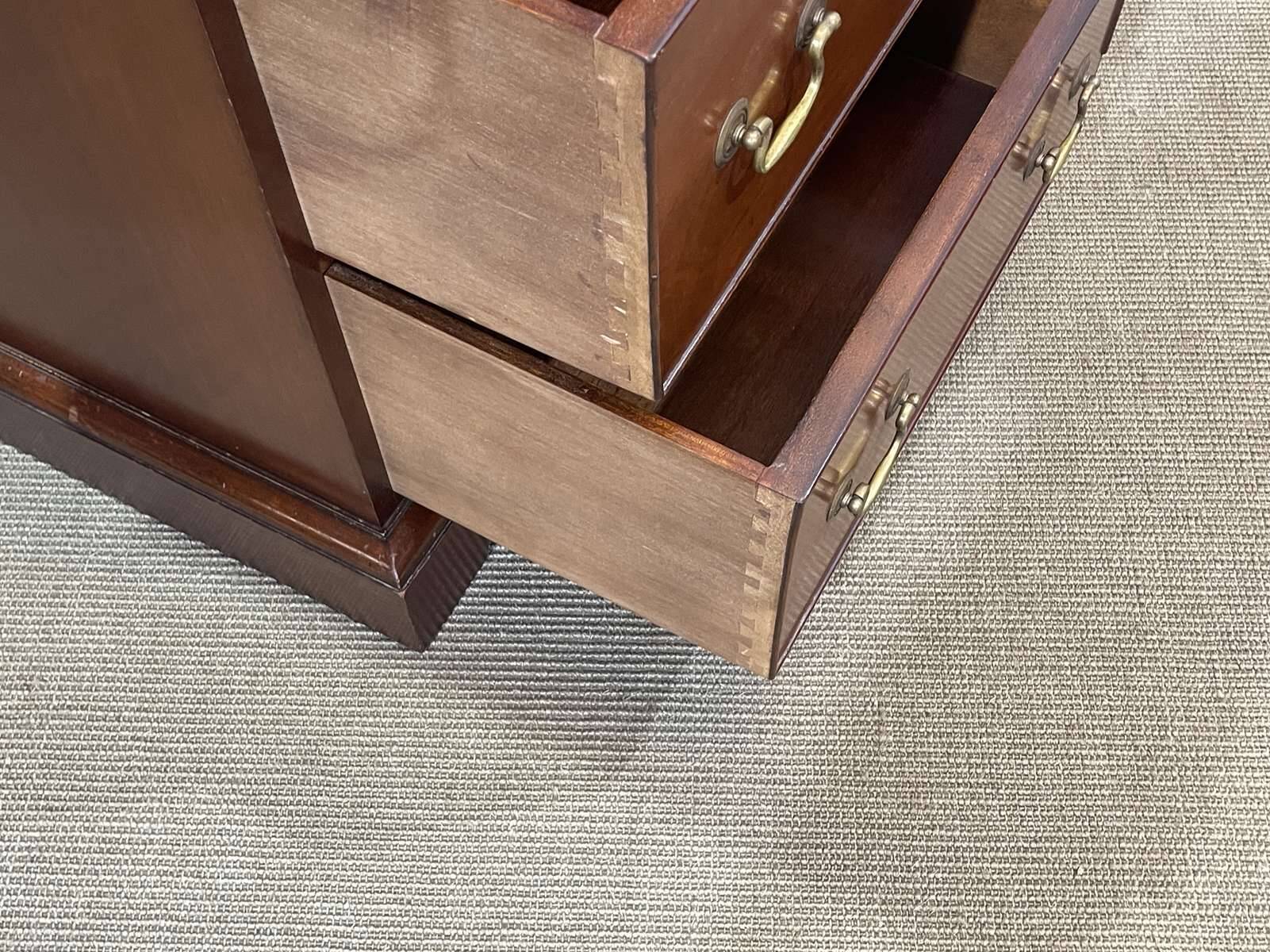English mahogany chest of drawers from the 1950s.