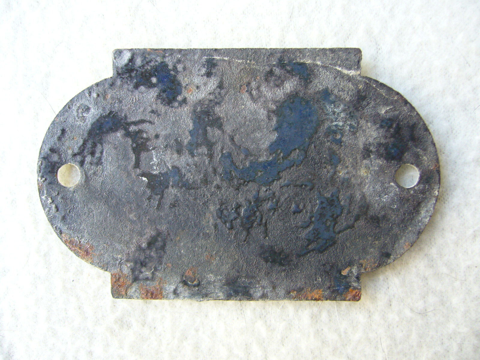 Old enamelled plate "spring water"