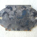 Old enamelled plate "spring water"