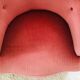 Fauteuil crapaud velour rose