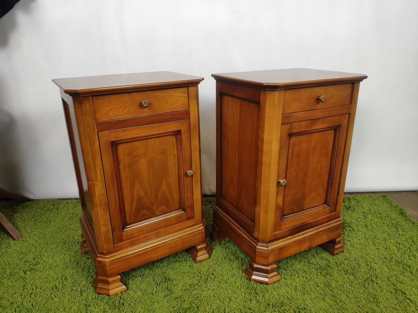 Philippe louis style bedside pair
