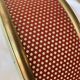 Lunel ceiling light, perforated metal and frosted glass from the 1950s.