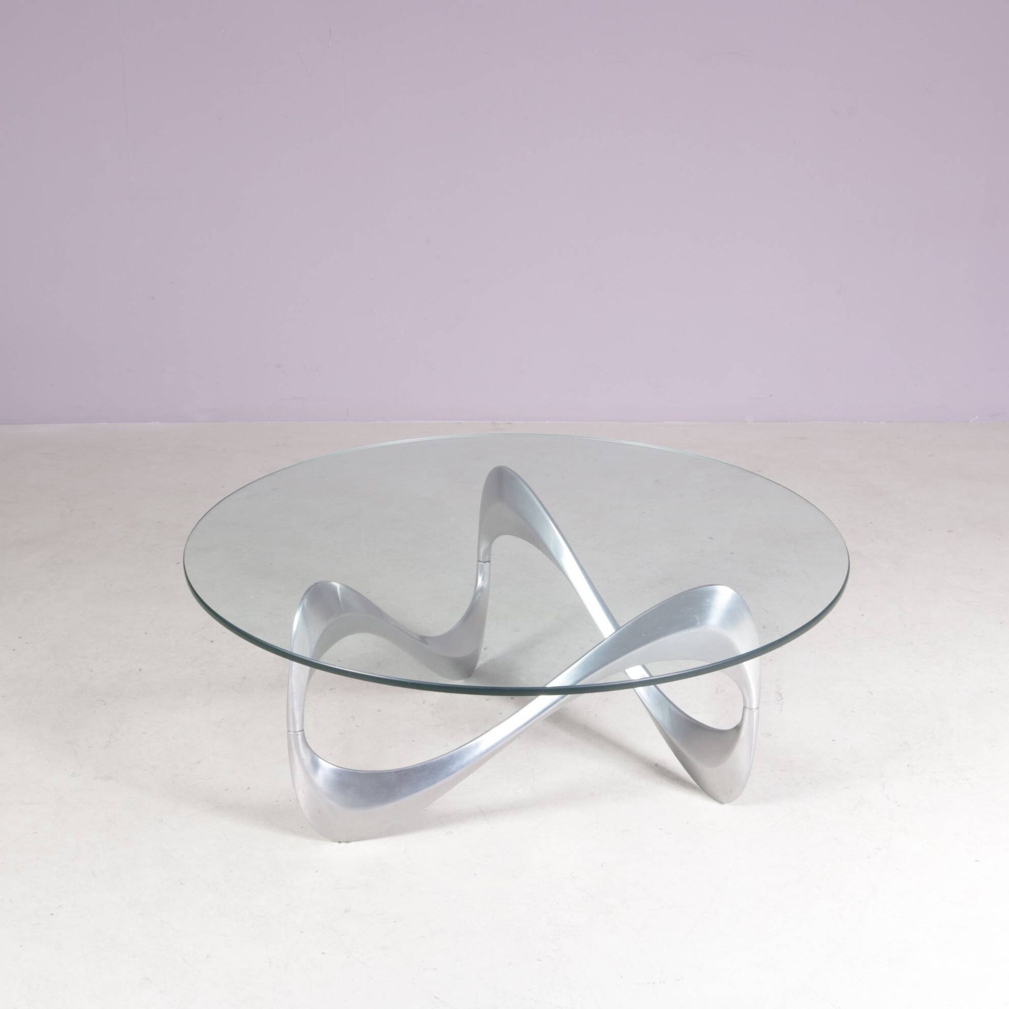 1970s Snake coffee table by Ronald Schmitt Germany