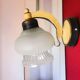 Eastern European mid century hand-blown glass wall sconce lamp 1970s