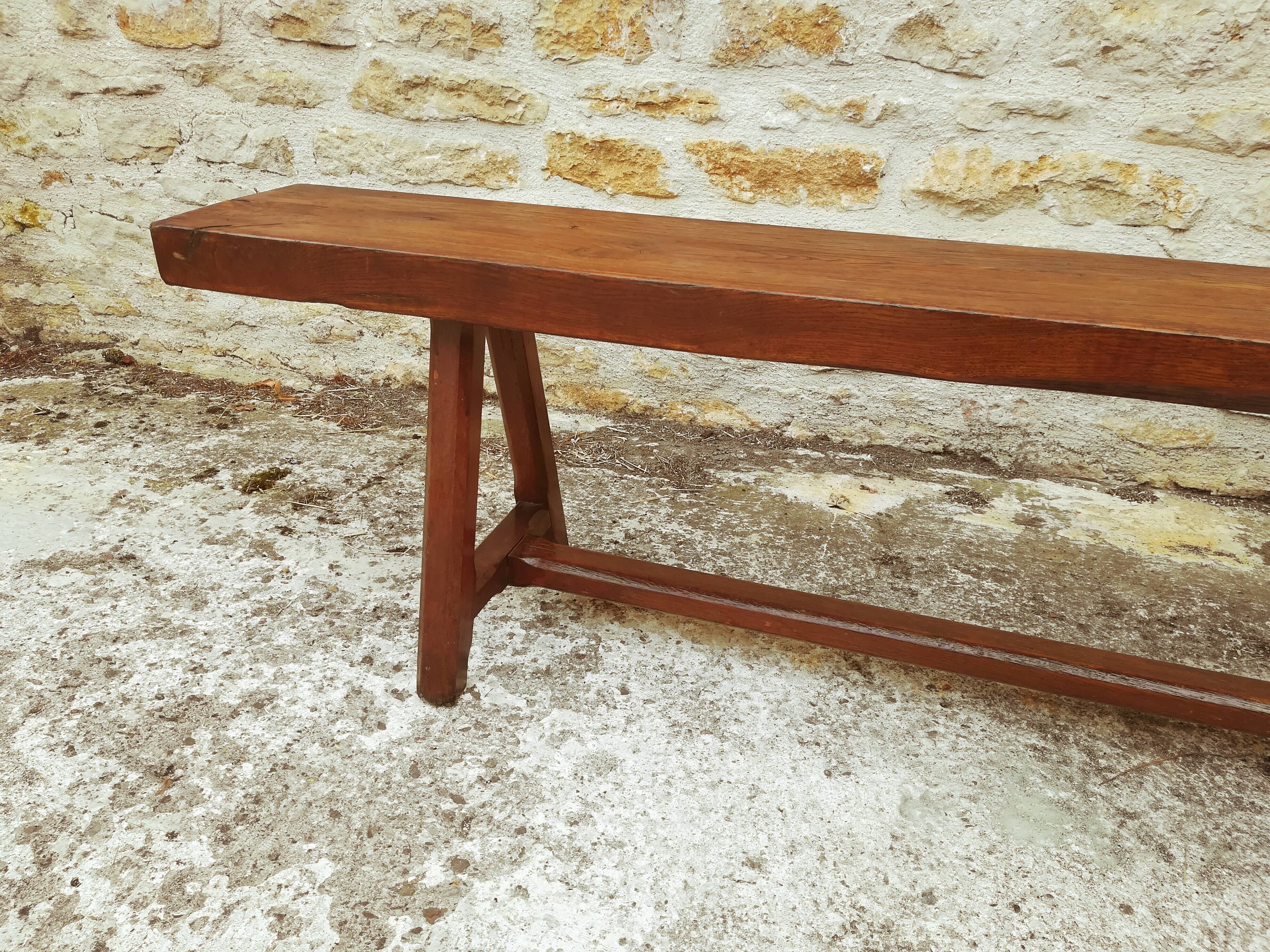 Massive chene bench