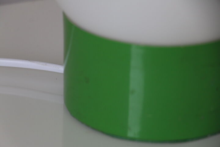 Lampe acier vert opaline