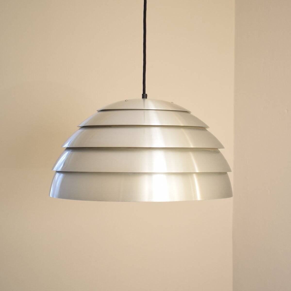 Mid-Century Swedish Chrome Pendant Lamp by Hans-Agne Jakobsson for Markaryd, 1960s