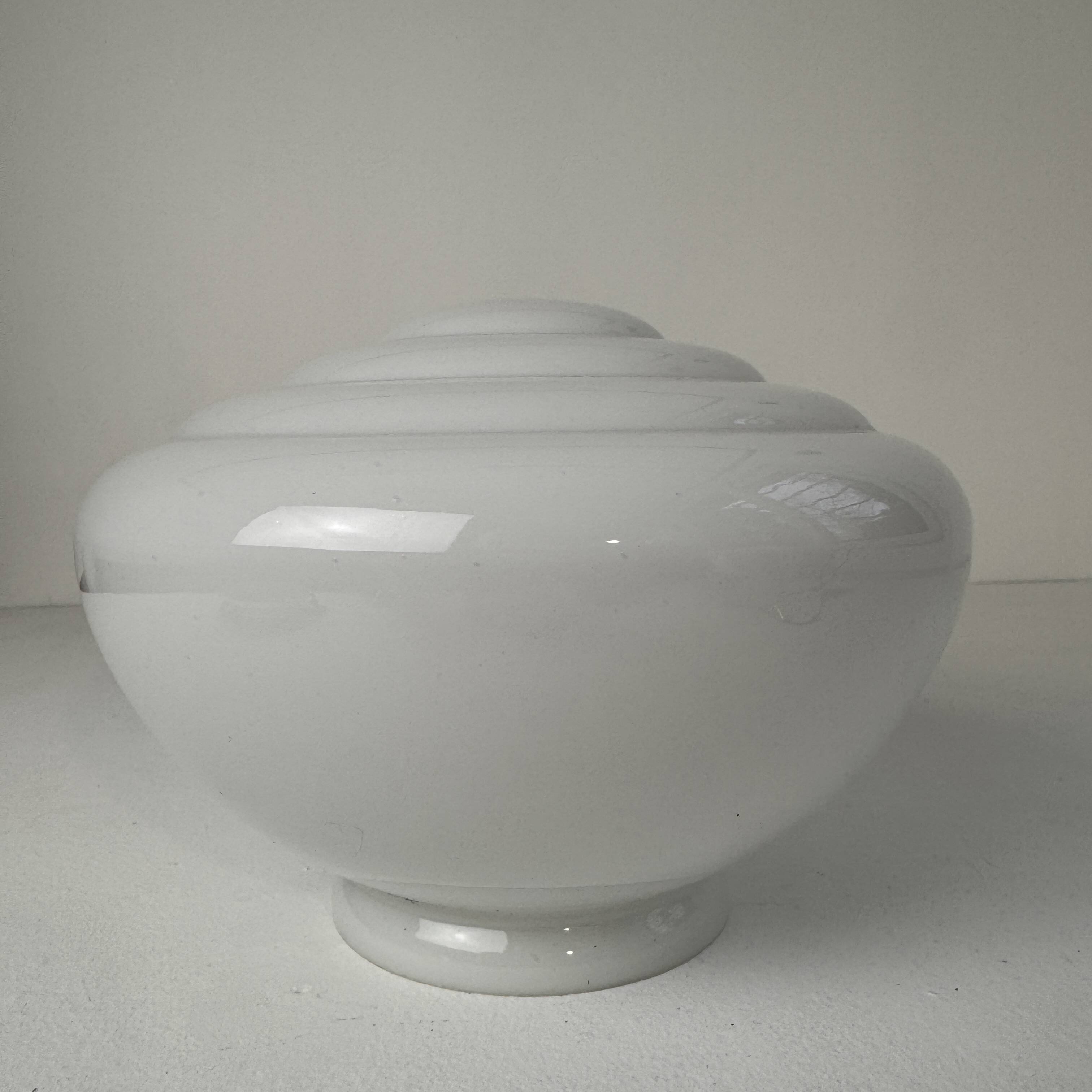 Vintage Art Deco opaline pendant light