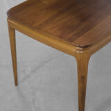 Table basse basse en bois de cerisier, années 1950