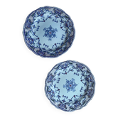 Pair of antique Gien plates