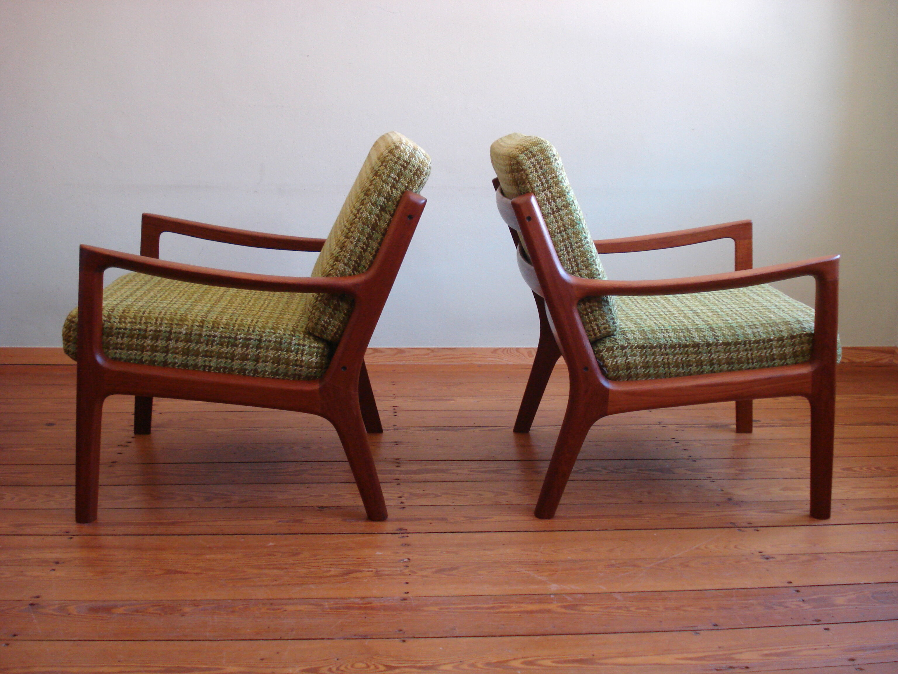 Ensemble de 2 fauteuils Senator en teck par Ole Wanscher pour France & Son, années 1960