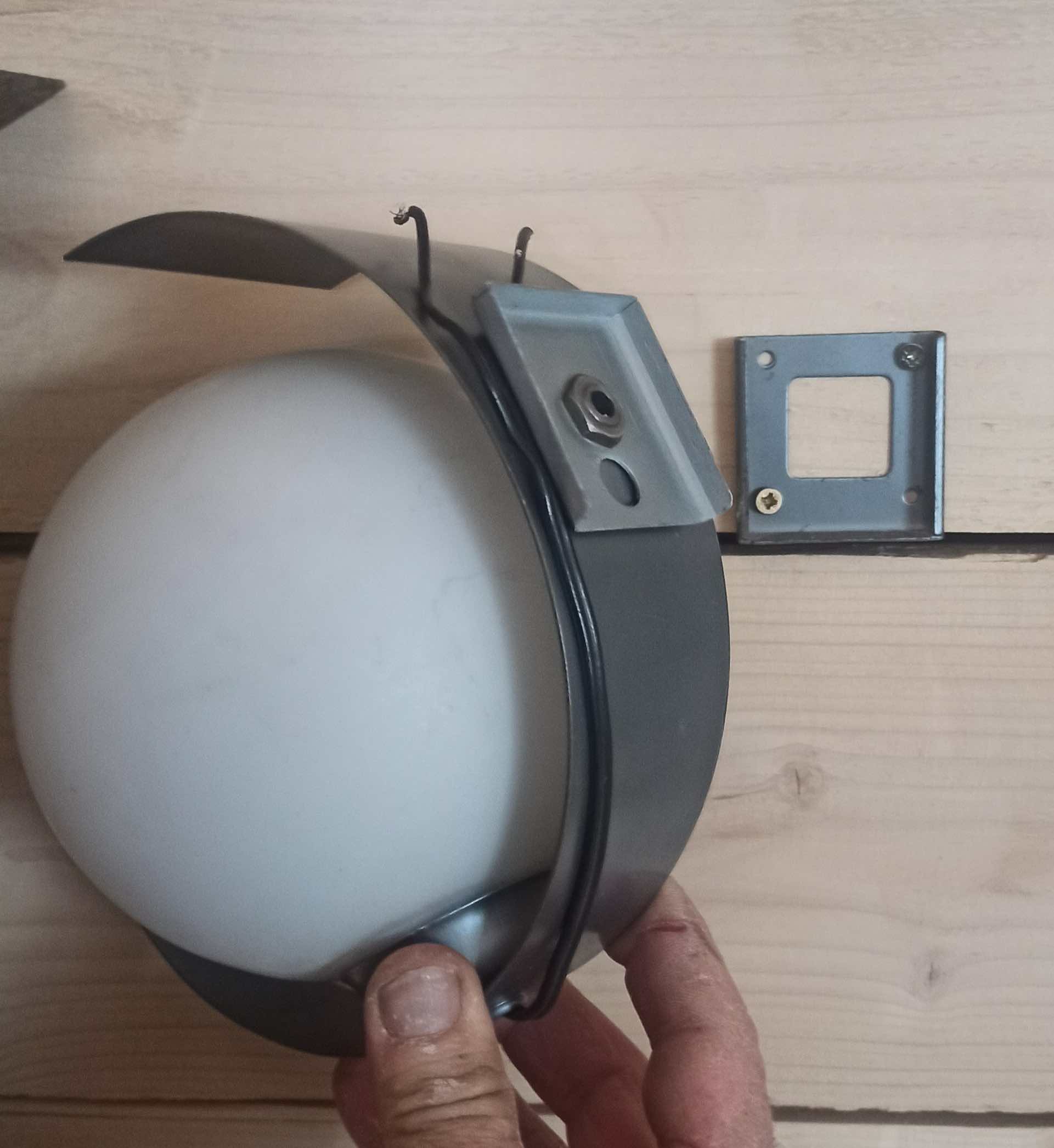 Pair of 70s space age wall lights