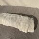 Plaid, dessus de lit couverture au crochet, blanc casse fait main, en coton vintage