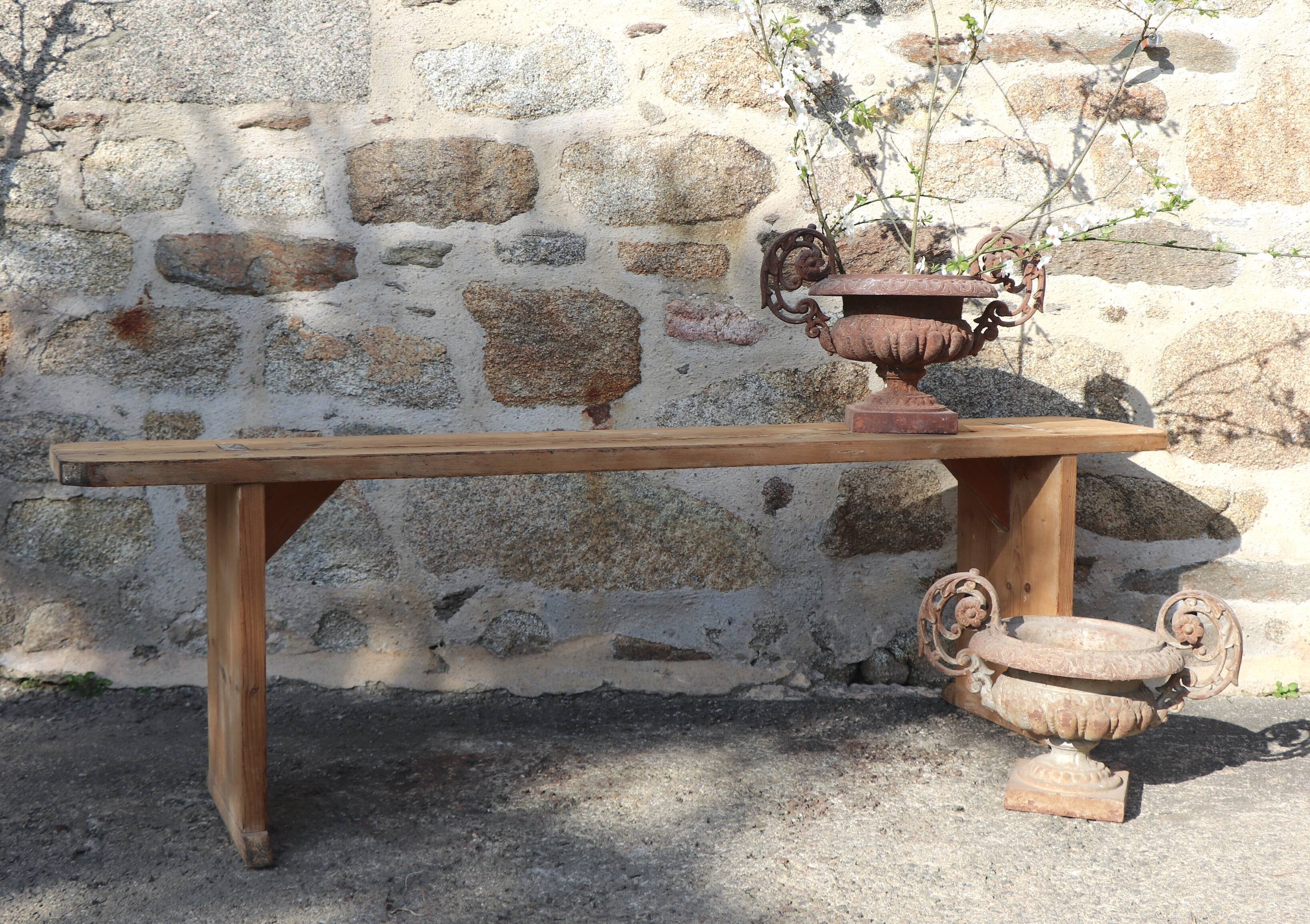 Old wooden bench patina