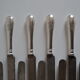 12 couteaux de table ancien metal argente monogramme