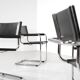 "S34" chairs by Mart Stam and Marcel Breuer for Fasem, Italy 1980s.