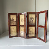 1800’s wooden foldable picture frame