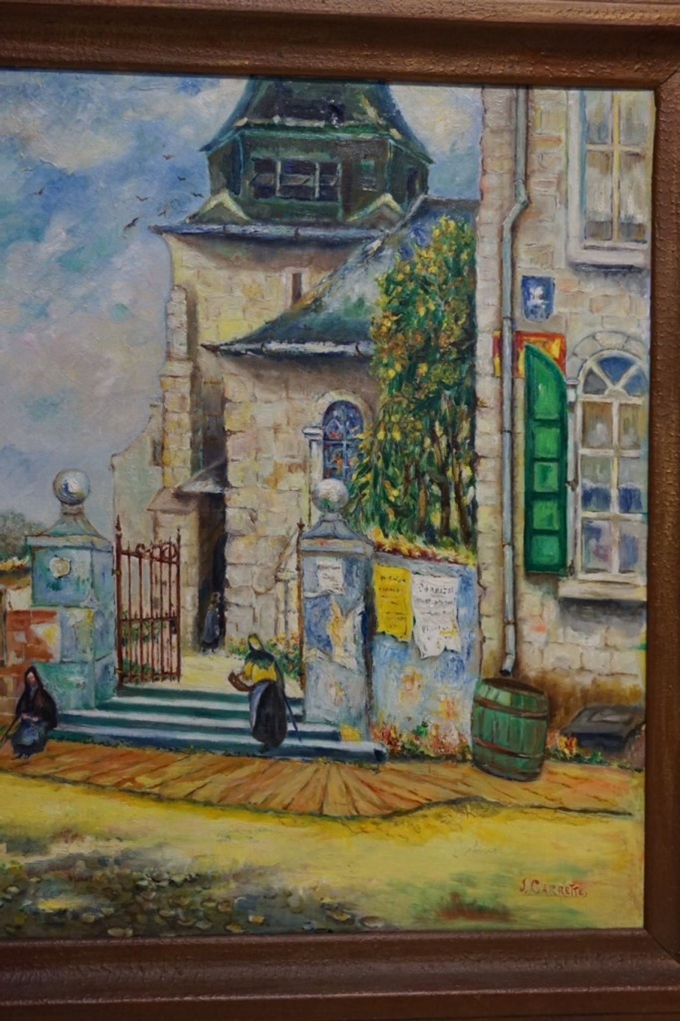 Peinture à l'huile sur panneau