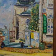 Peinture à l'huile sur panneau