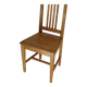 Solid beech chair with Scandinavian bistro wood seat
