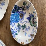 Plat oval fleurs Mason’s belvédère