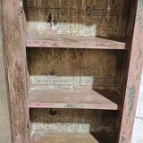 Pink showcase in Burmese teak