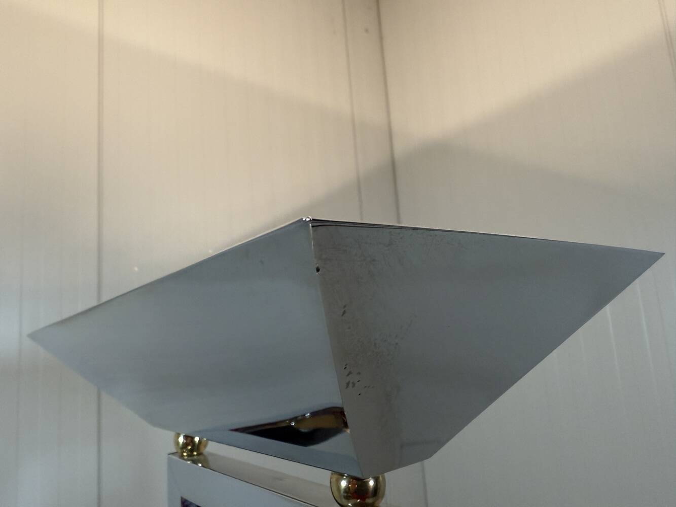 Arte Lumen floor lamps chrome & brass 1970’s, set of 2