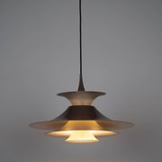 Danish vintage pendant lamp Radius by Erik Balslev, Fog og Morup, 1977
