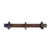 Oak wall-mounted coat rack