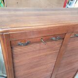 Art Deco period double curtain filing cabinet