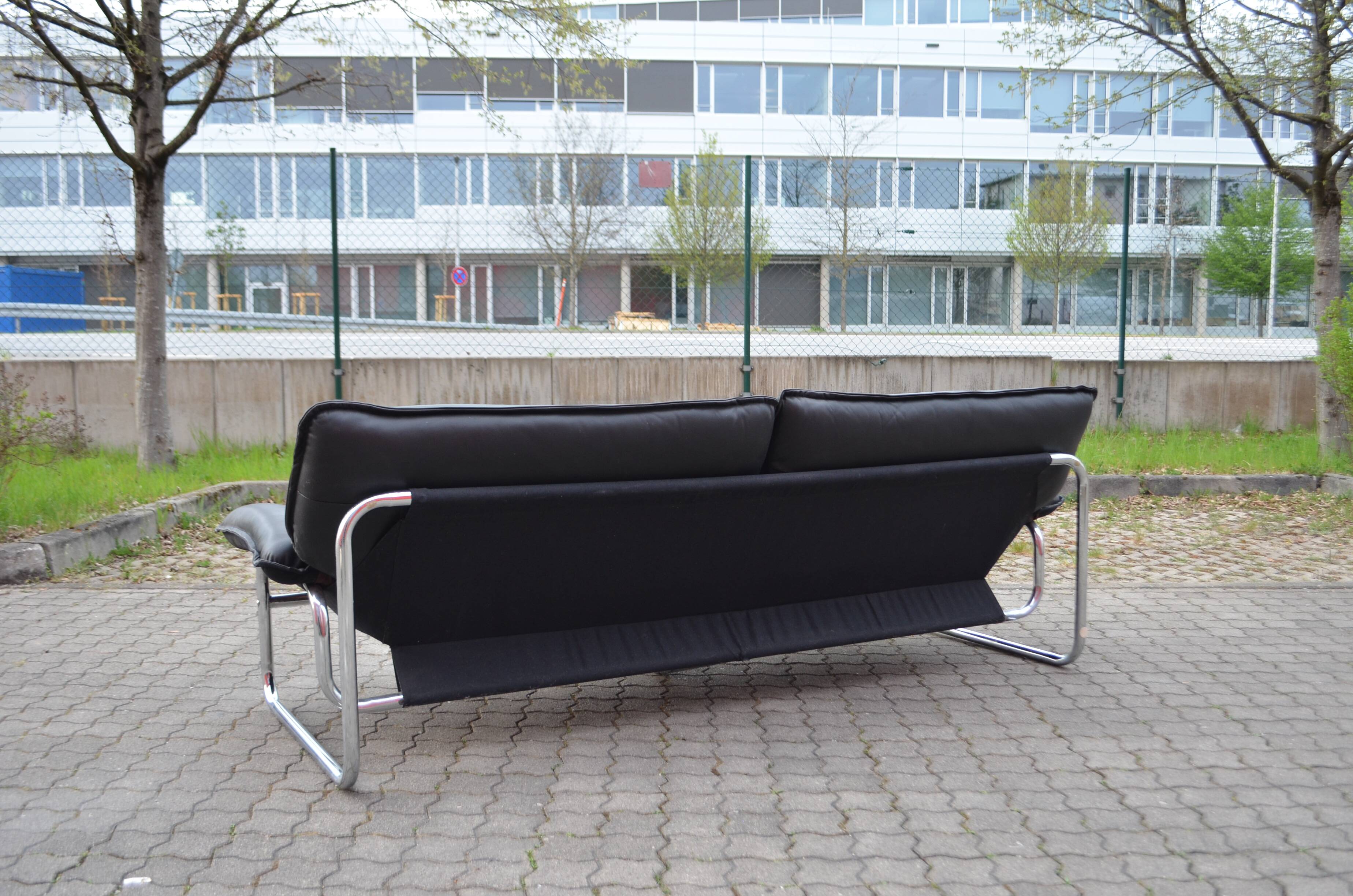 Leather Sofa by Johan Bertil Häggström for Swed-Form