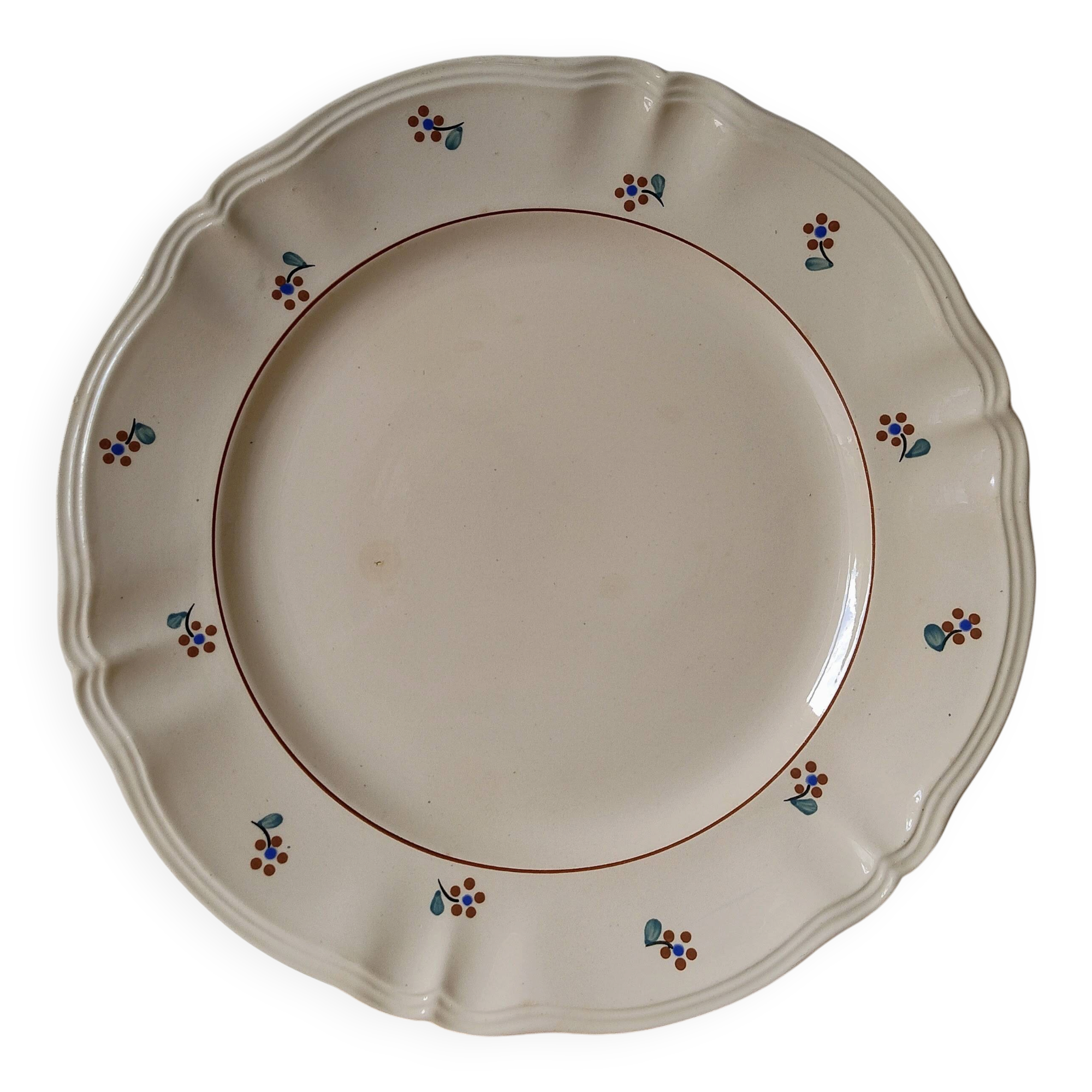 Vintage serving dish in earthenware Digoin & Sarreguemines Arromanches