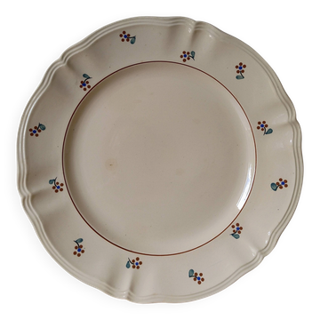 Plat de service vintage en faïence Digoin & Sarreguemines Arromanches
