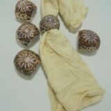 Set of 5 rounds of shell towel