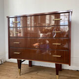 Commode vintage 4 tiroirs années 60