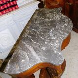 Console in mahogany of the 19th