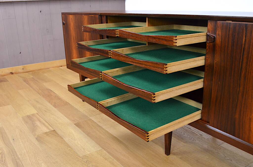 Danish enfilade in Rio rosewood by H. Rosengren Hansen 1960