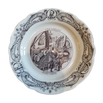 Assiette Jules Verne, Michel l'Ormeraie. L'île à hélice