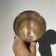 6 conical silver-plated metal bowls with hallmarks / Art Deco stemmed glasses