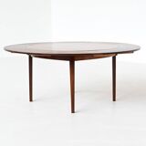 Dyrlund Lotus Flip Flap dining table in rosewood Denmark 1960