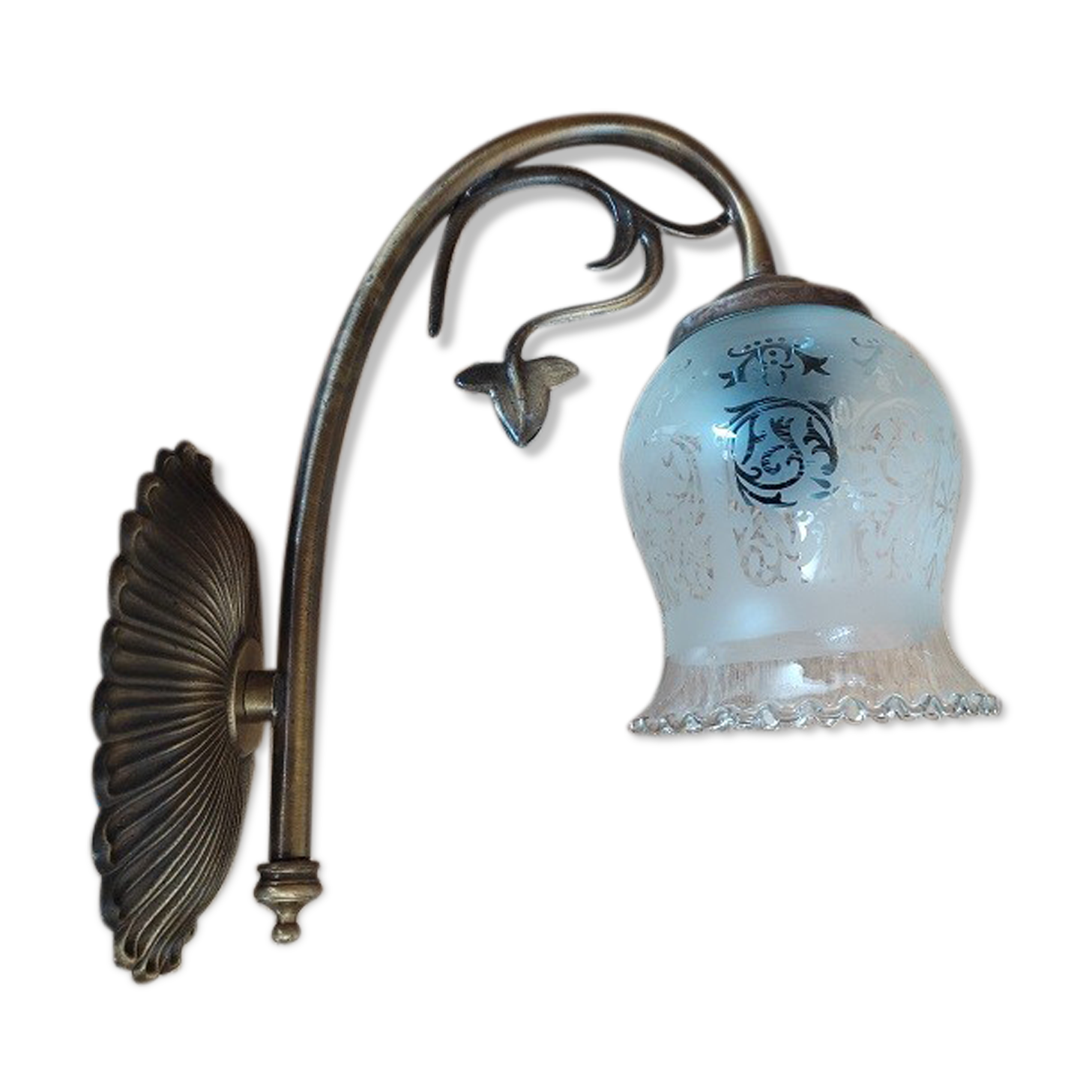 Wall lamp base metal brass