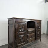 Brutalist sideboard in the spirit of Dudouyt.