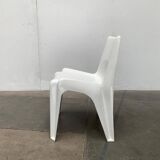 Stackable German chair in mid-century space age style by Helmut Bätzner for Bofinger, 1960s.