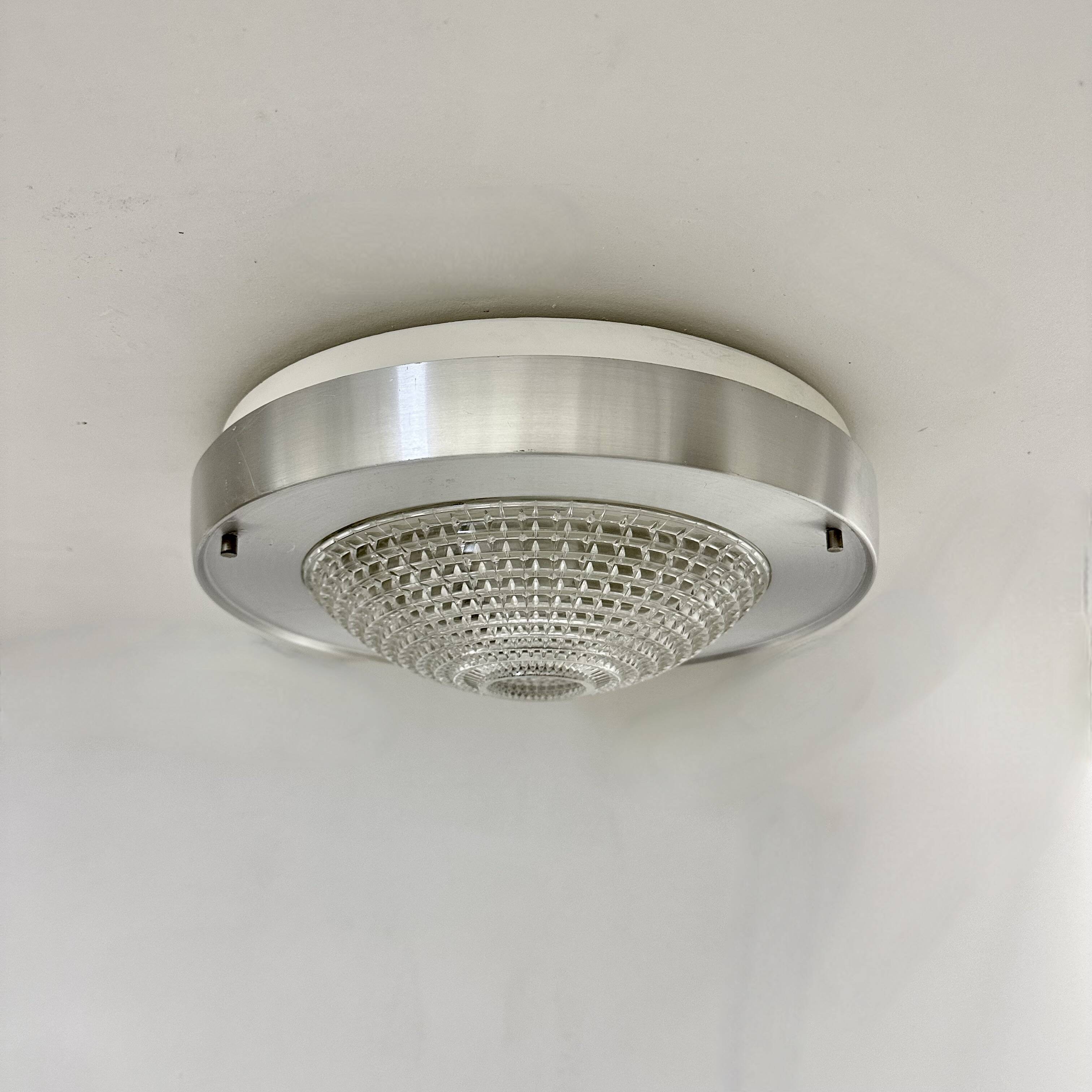 Raak Flush mount ceiling lamp B-1043 , 1970s Ufo space age