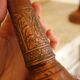 Pair of antique copper candlesticks