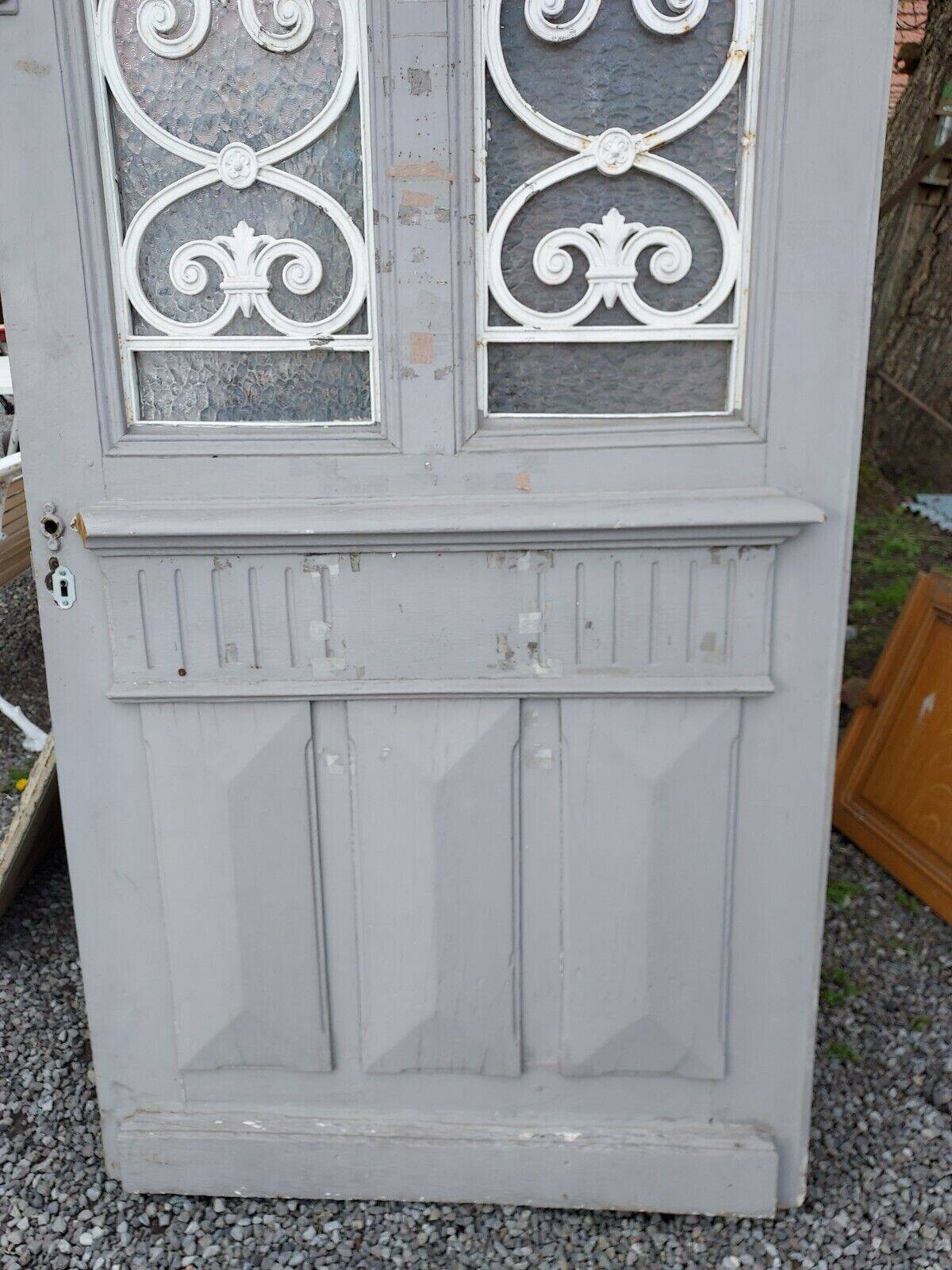 oak glass front door