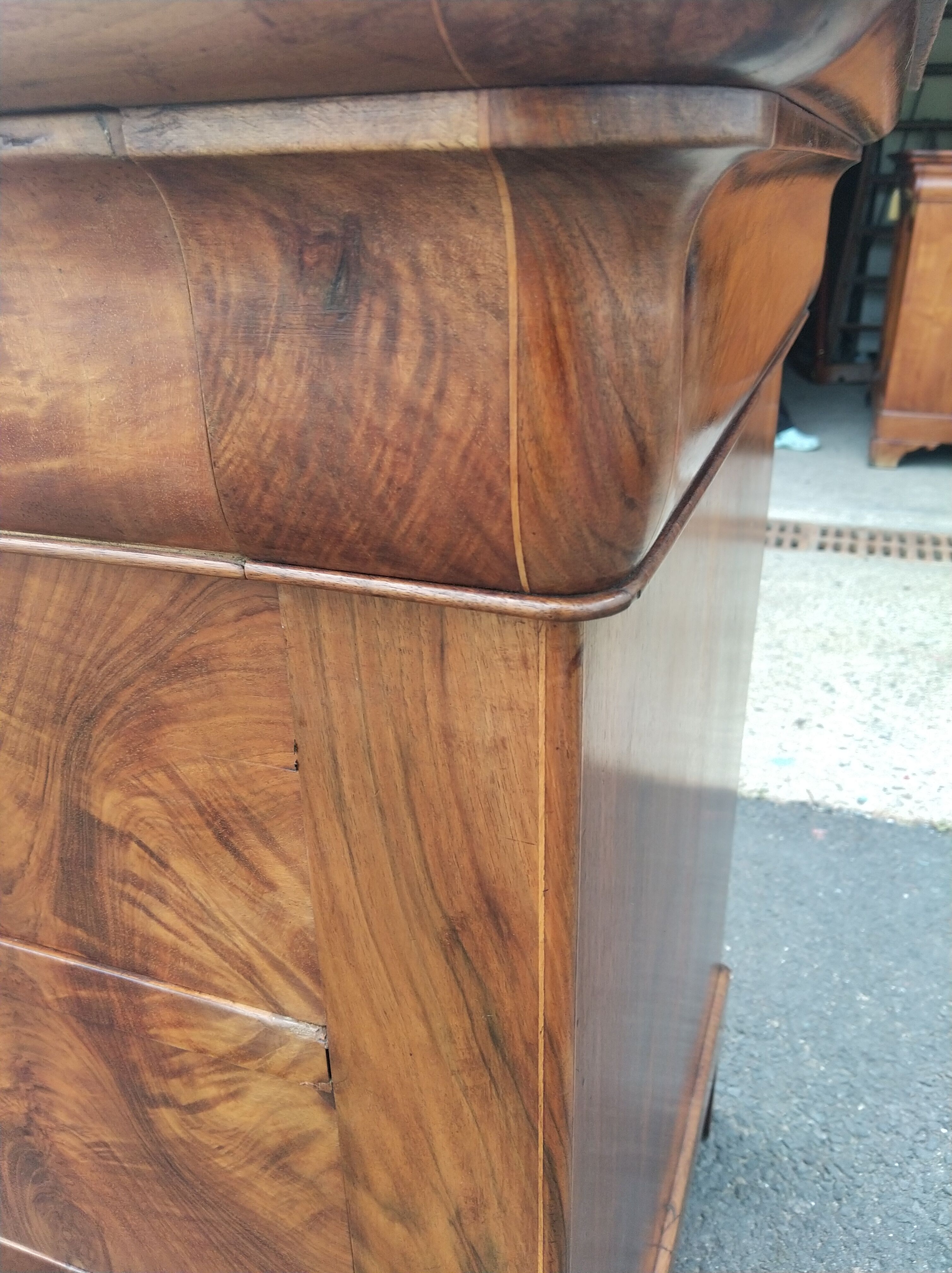 Medieval dresser Louis-Philippe in walnut