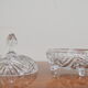 Bohemian cut glass jar 1960s