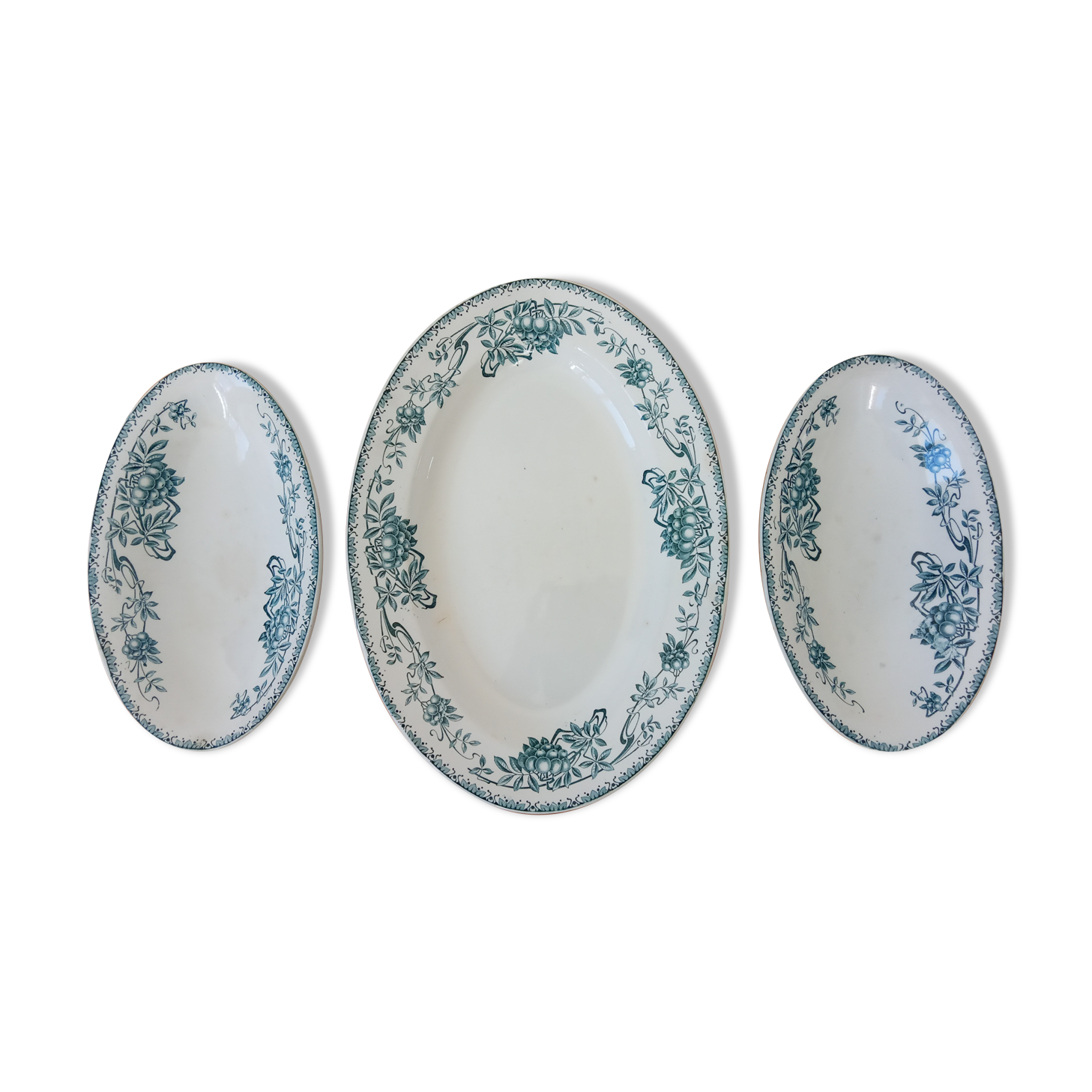 Trio of old serving dishes